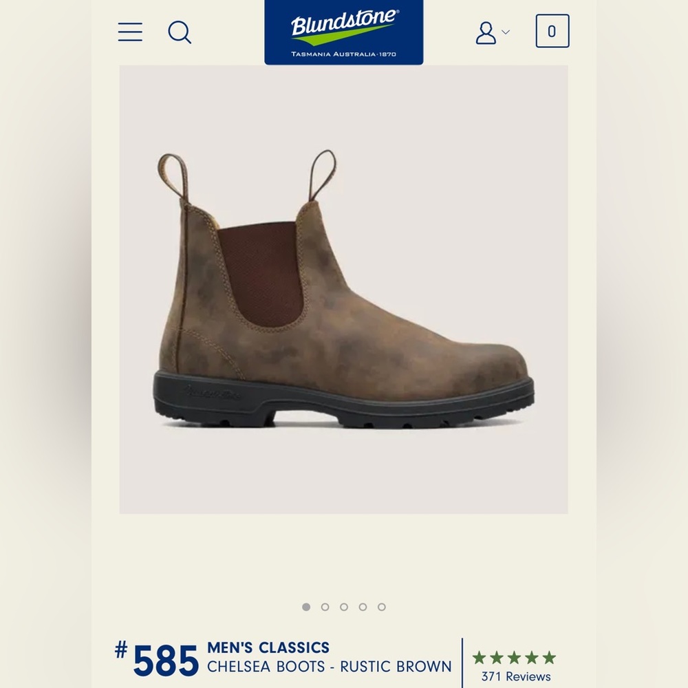 Blundstone #585 Men’s Classic Chelsea                      AU 10.5 / US 11.5